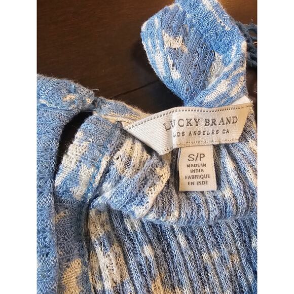 Lucky Brand Women's Blue Boho Swing Tank Top Small - Picture 7 of 8